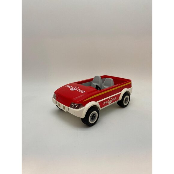 2008 Playmobil Fire Car #4512  | Retro Toy Figurine Collection - Picture 1 of 9